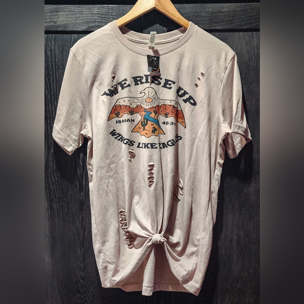 DISTRESSED CHRISTIAN TSHIRT NWT